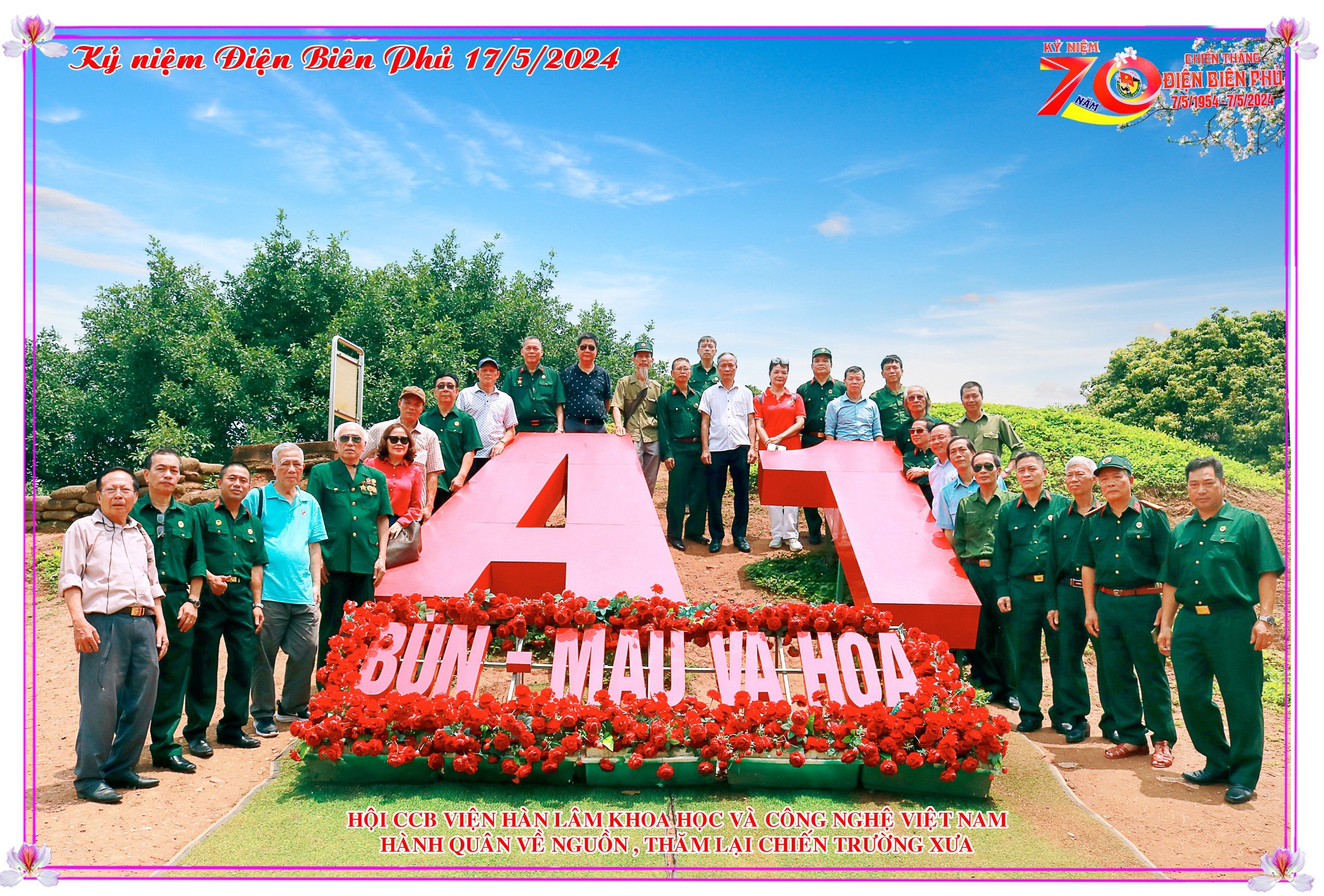 Hội Cựu chiến binh Viện Hàn lâm Khoa học và Công nghệ Việt Nam tổ chức Hành quân về nguồn năm 2024