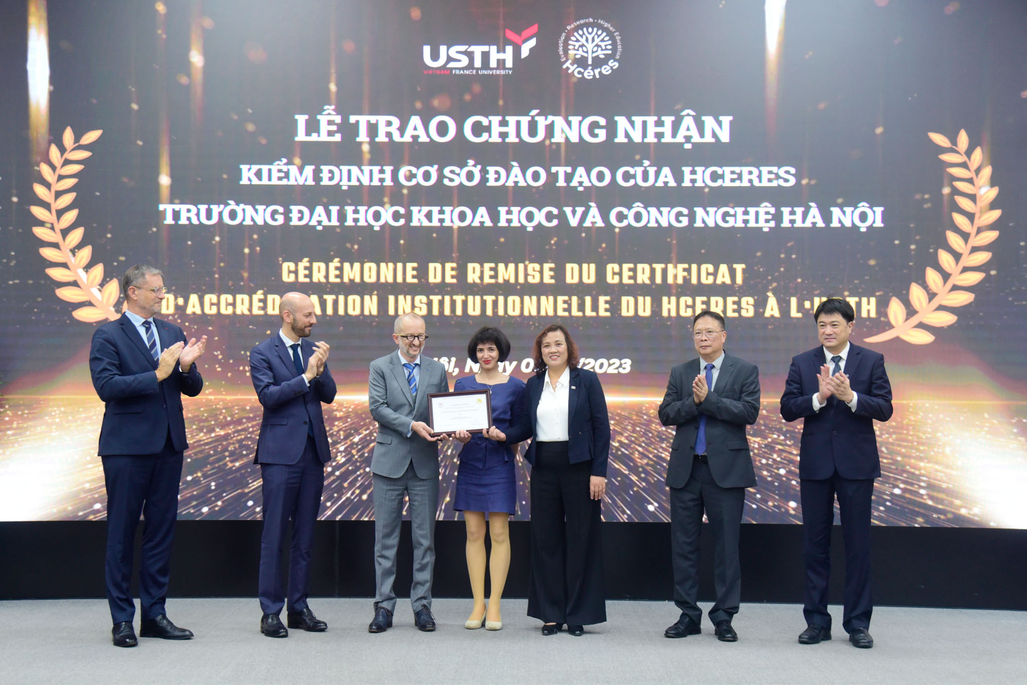 USTH là trường đại học thứ 6 của Việt Nam đạt chuẩn kiểm định cơ sở đào tạo của HCERES