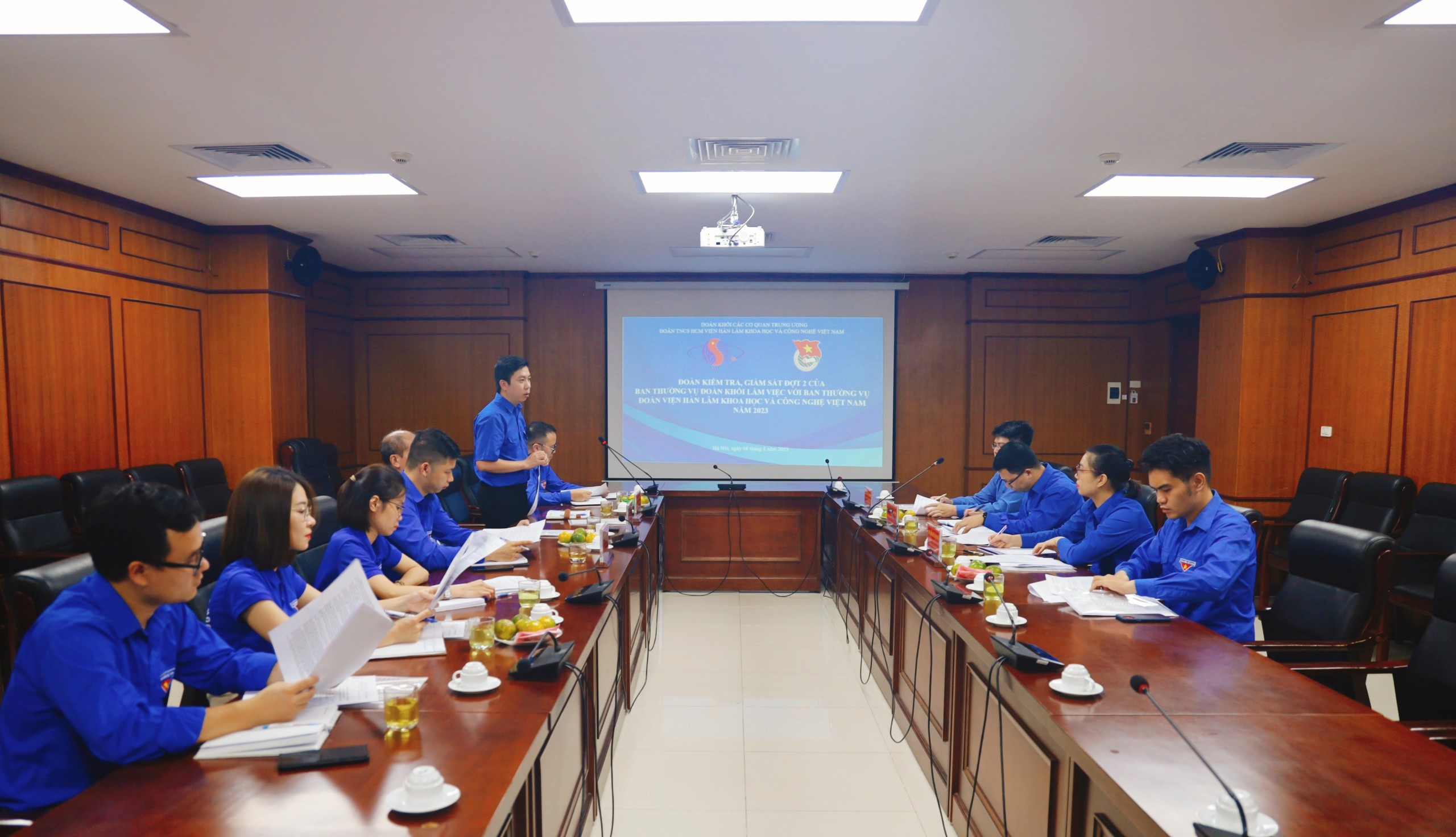 Đoàn Thanh niên Viện Hàn lâm Khoa học và Công nghệ Việt Nam tiếp Đoàn kiểm tra của Ban Thường vụ Đoàn Khối các cơ quan Trung ương năm 2023