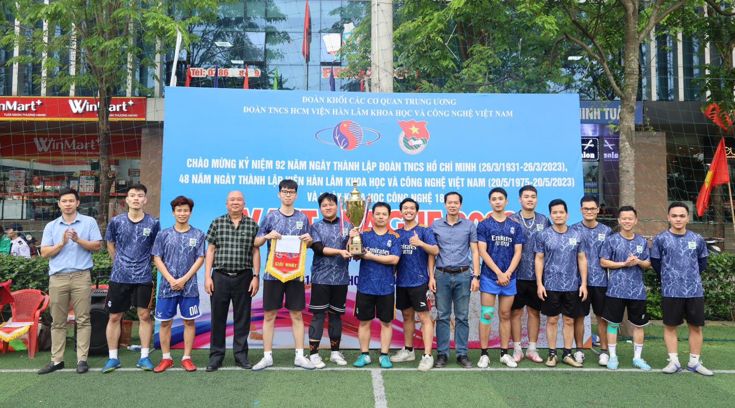 Bế mạc Giải bóng đá Viện Hàn lâm Khoa học và Công nghệ Việt Nam khu vực phía Bắc 2023