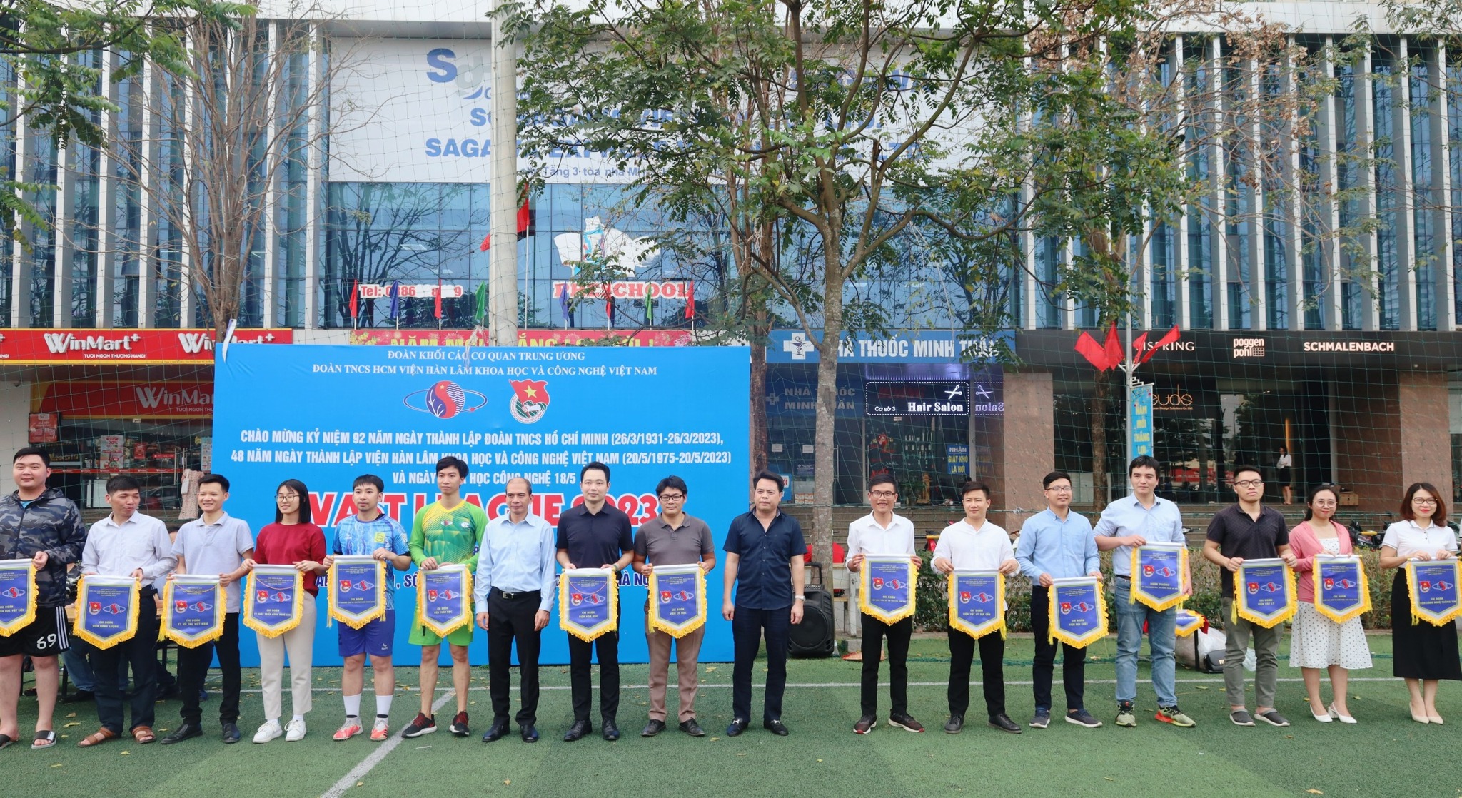 Khai mạc Giải Bóng đá Viện Hàn lâm Khoa học và Công nghệ Việt Nam khu vực phía Bắc