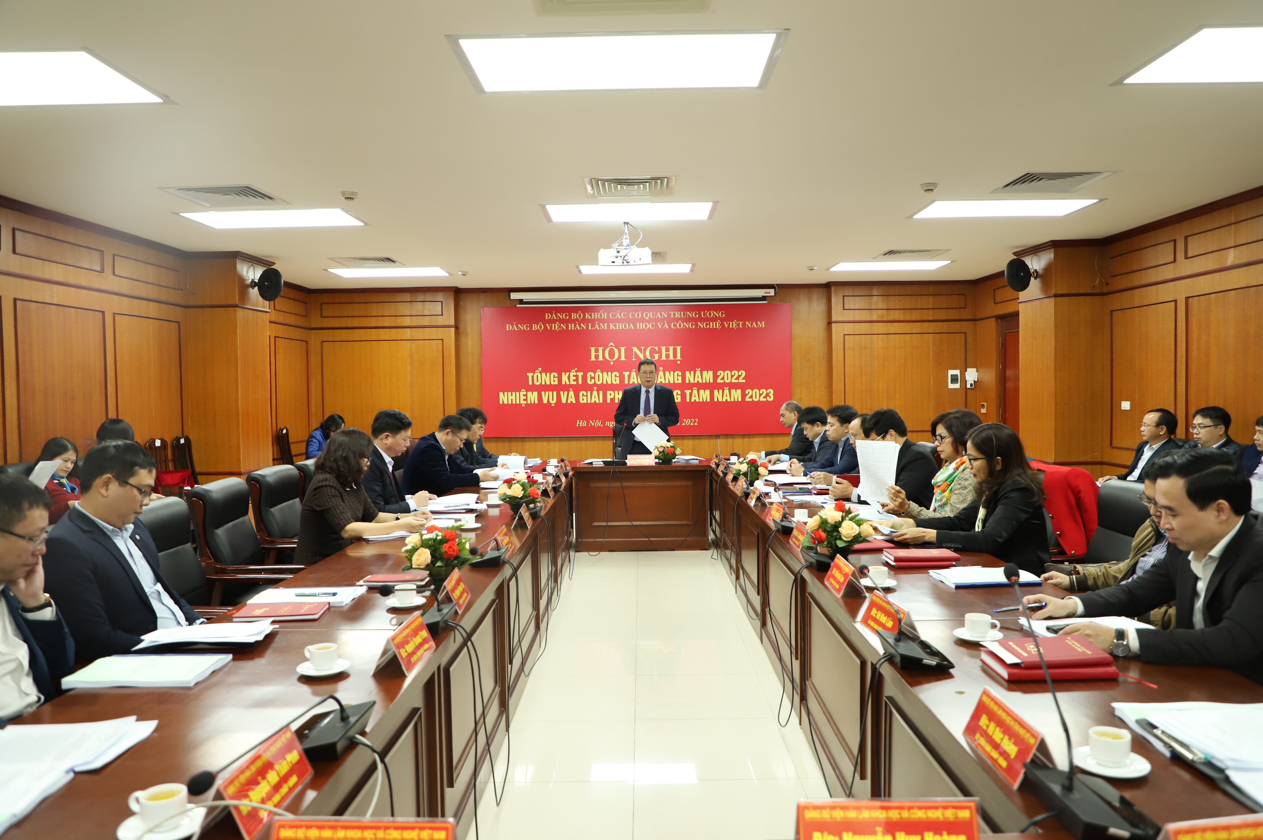 Tổng kết công tác Đảng năm 2022, nhiệm vụ và giải pháp trọng tâm năm 2023 và Hội nghị Ban chấp hành Đảng bộ Viện Hàn lâm Khoa học và Công nghệ Việt Nam